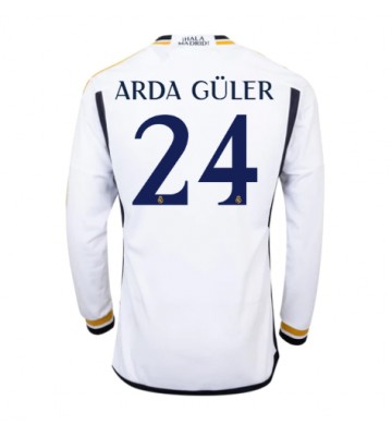 Real Madrid Arda Guler #24 Koszulka Podstawowych 2023-24 Długi Rękaw